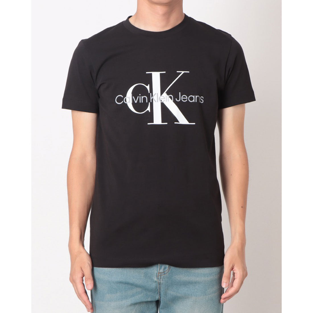 カルバン クライン Calvin Klein Core Monogram Logo Slim T-Shirt （BLACK） BLACK