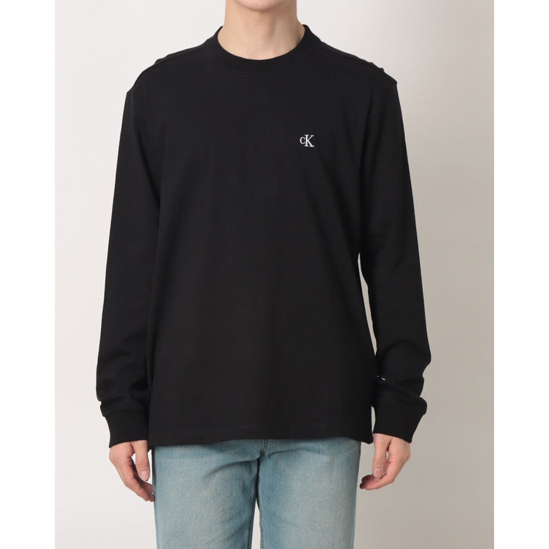 カルバン クライン Calvin Klein LS EASY MONOGRAM TEE （BLACK） BLACK