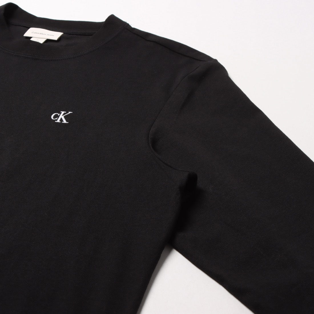 カルバン クライン Calvin Klein LS EASY MONOGRAM TEE （BLACK） BLACK