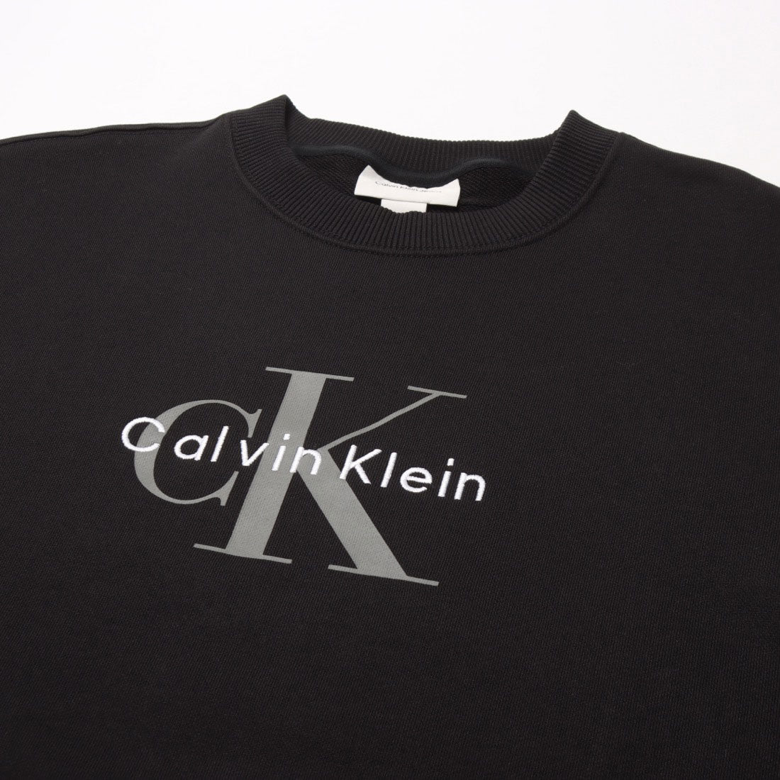 カルバン クライン Calvin Klein LS EU 350TERRY MONOLOGO CN SWTSH （BLACK） BLACK