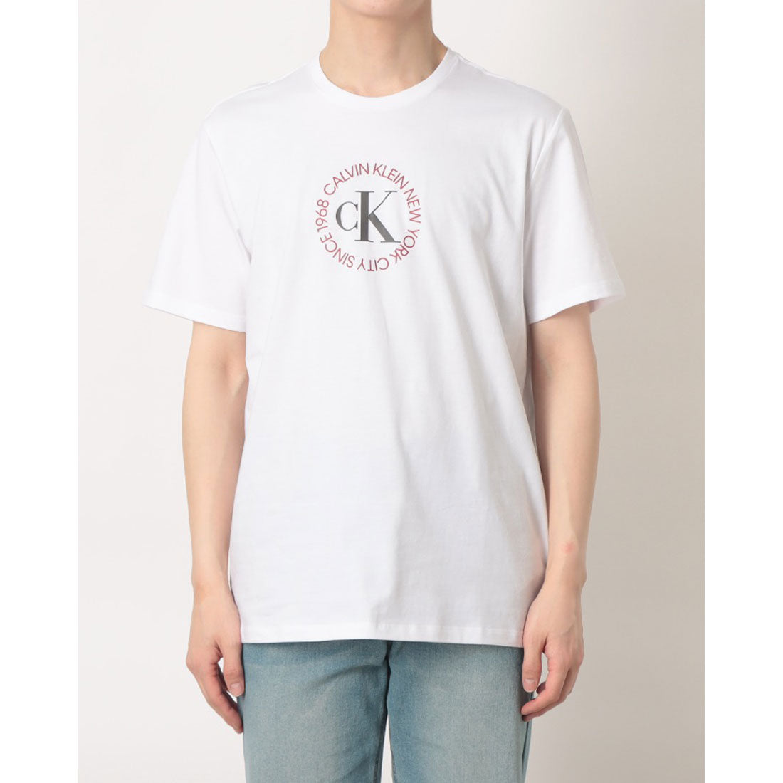 カルバン クライン Calvin Klein SS 30s WHSL CK WORD CIRCLE GRAPH （WHITE） WHITE