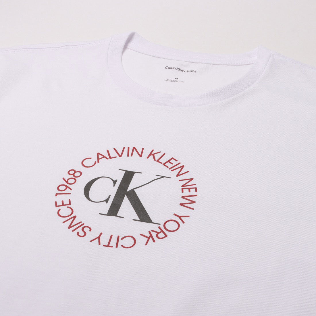 カルバン クライン Calvin Klein SS 30s WHSL CK WORD CIRCLE GRAPH （WHITE） WHITE