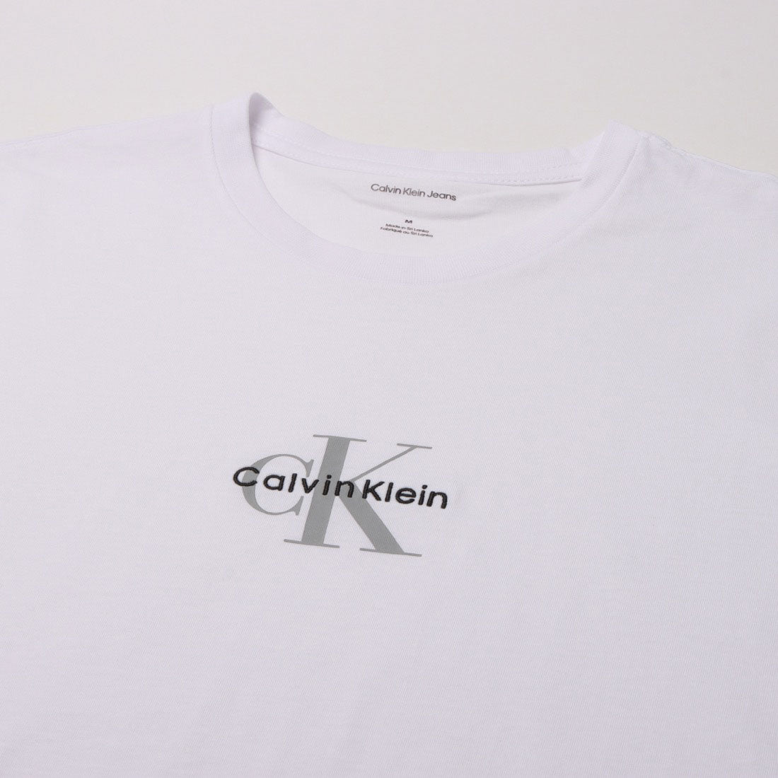 カルバン クライン Calvin Klein SS 30S MICRO MONOLOGO GRAPHIC TEE （WHITE） WHITE