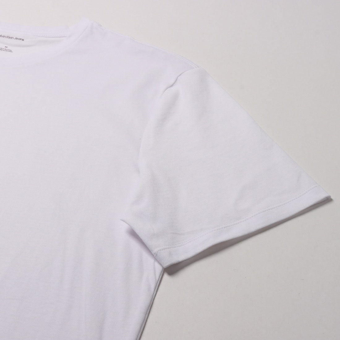 カルバン クライン Calvin Klein SS 30S MICRO MONOLOGO GRAPHIC TEE （WHITE） WHITE