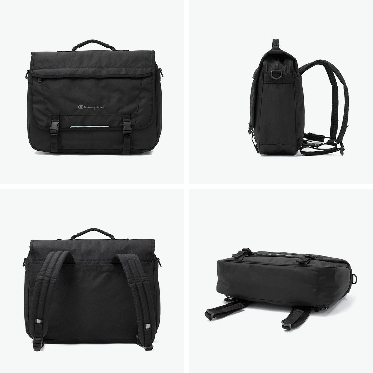 チャンピオン Champion リュック メンズ レディース 大容量 通学 カジュアル 大きめ 大きい 軽い 軽量 丈夫 男子 女子 中学生 高校生  B4 A4 3WAY ショルダー スクールバッグ 通学リュック 20237 （ブラック） ブラック