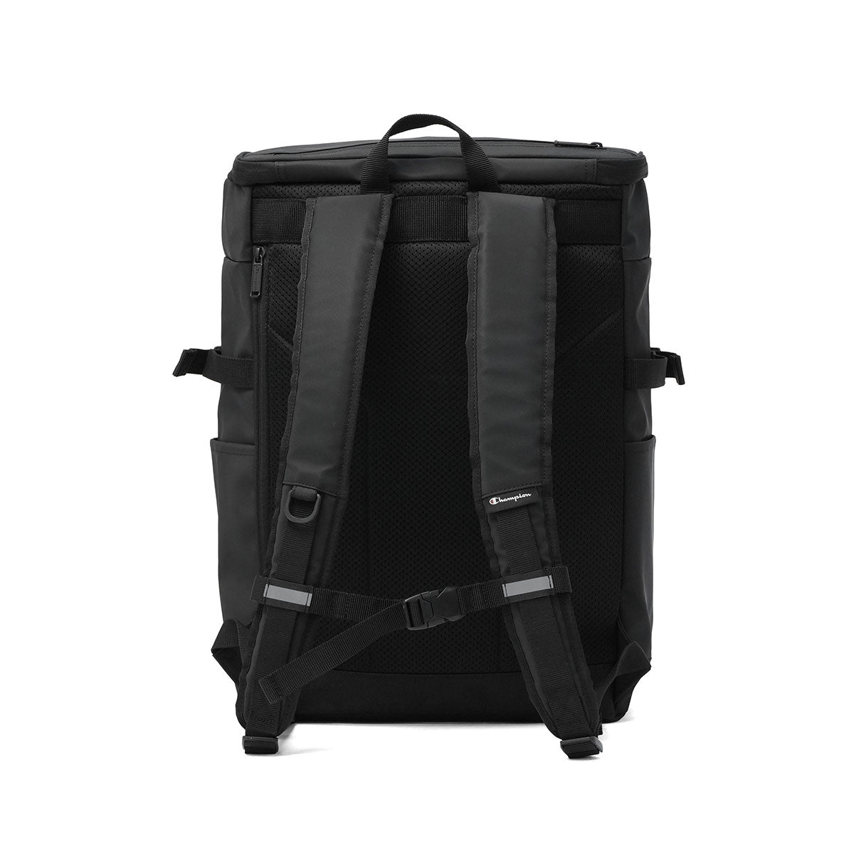チャンピオン Champion リュック メンズ レディース 通学 大容量 カジュアル おしゃれ 大きめ 大きい 男子 女子 中学生 高校生 軽い 軽量 ボックス型 丈夫 A3 B4 耐水 PC収納 ブランド 68901 （ブラック） ブラック