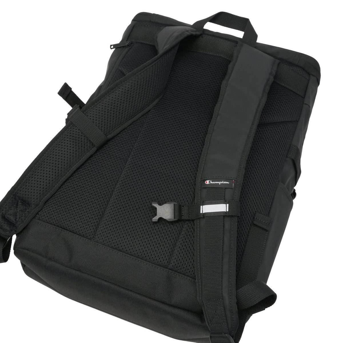 チャンピオン Champion リュック メンズ レディース 通学 大容量 カジュアル おしゃれ 大きめ 大きい 男子 女子 中学生 高校生 軽い 軽量 ボックス型 丈夫 A3 B4 耐水 PC収納 ブランド 68901 （ブラック） ブラック