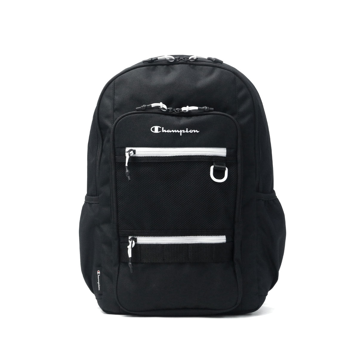 チャンピオン Champion リュック レディース メンズ 通学 大容量 軽量 撥水 おしゃれ カジュアル スポーツ 女子 男子 中学生 高校生 大学生 バッグ PC シンプル 部活 A4 24L 14inch 65461 （ブラック×グリーン） ブラック×グリーン