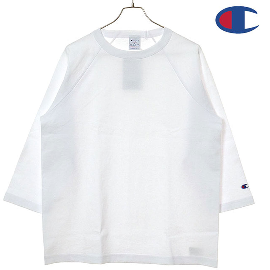 Champion T1011 RAGLAN 3/4 SLEEVE T-SHIRT black [C5-B401 SS25]