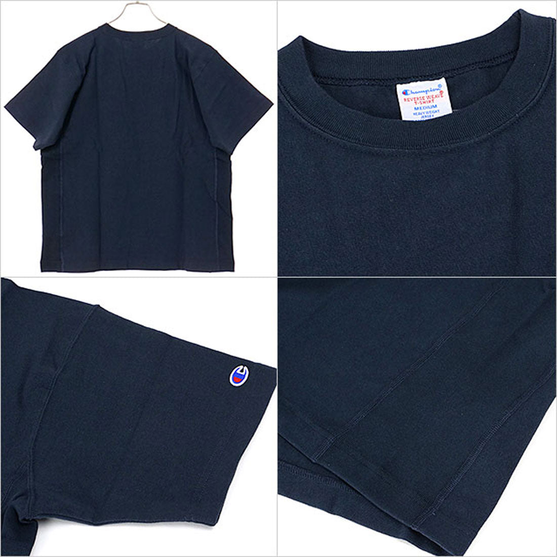 Champion REVERSE WEAVE SHORT SLEEVE POCKET T-SHIRT navy [C3-Z319 SS25]