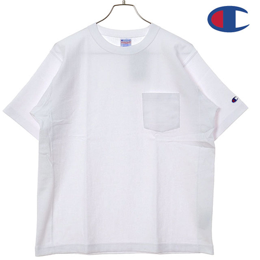 Champion REVERSE WEAVE SHORT SLEEVE POCKET T-SHIRT navy [C3-Z319 SS25]