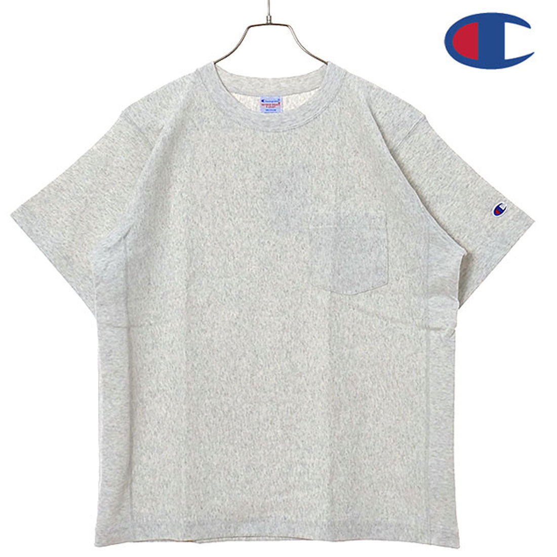 Champion REVERSE WEAVE SHORT SLEEVE POCKET T-SHIRT navy [C3-Z319 SS25]