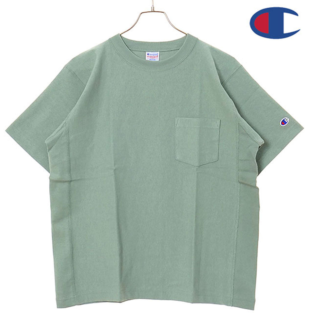 Champion REVERSE WEAVE SHORT SLEEVE POCKET T-SHIRT navy [C3-Z319 SS25]