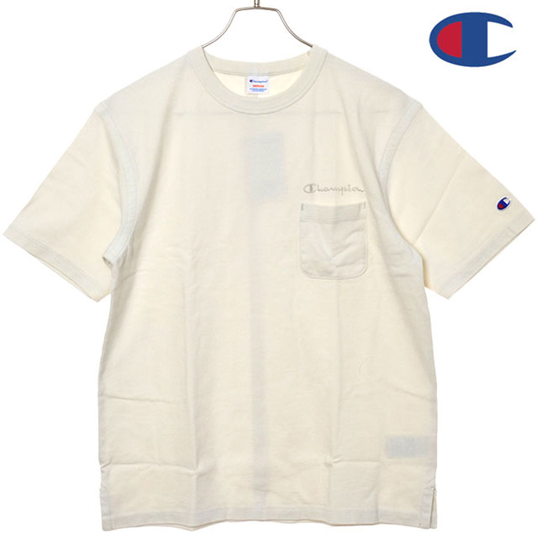 チャンピオン Champion SHORT SLEEVE POCKET T-SHIRT ペールグレー [C3-B325] （ペールグレー） ペールグレー