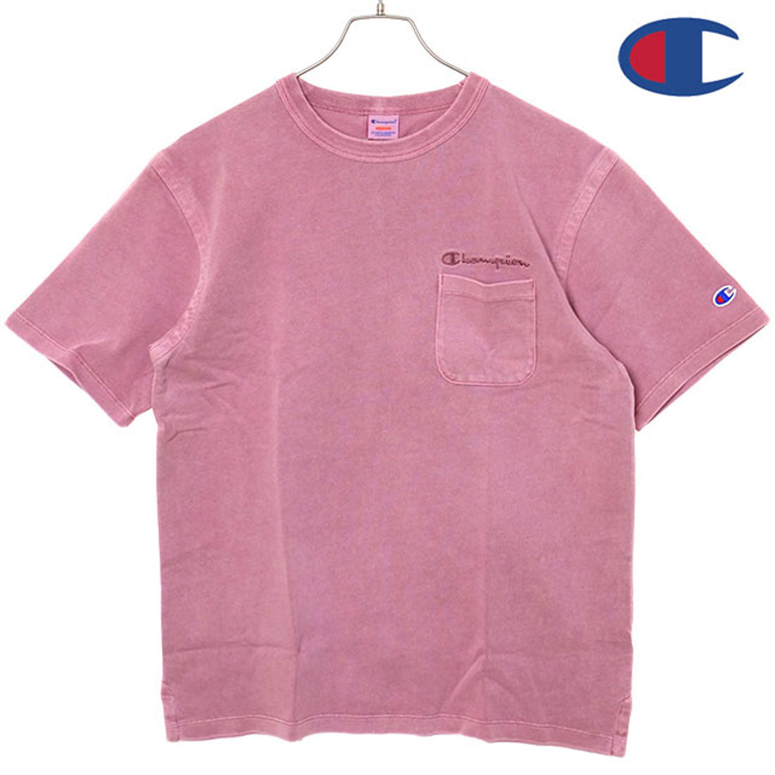 チャンピオン Champion SHORT SLEEVE POCKET T-SHIRT グレイッシュピンク [C3-B325] （グレイッシュピンク） グレイッシュピンク
