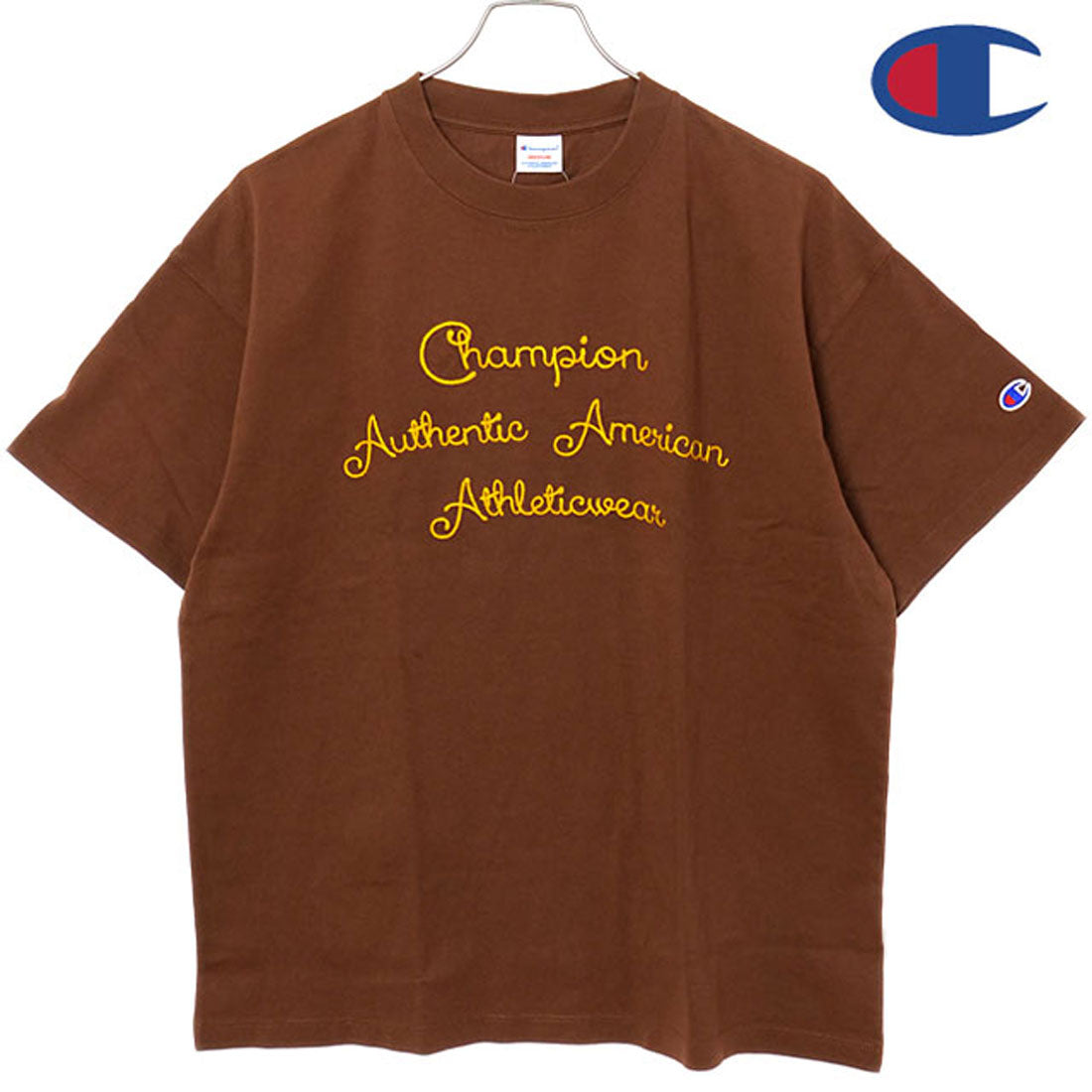 チャンピオン Champion SHORT SLEEVE T-SHIRT ミディアムブラウン [C3-B327] （ミディアムブラウン） ミディアムブラウン