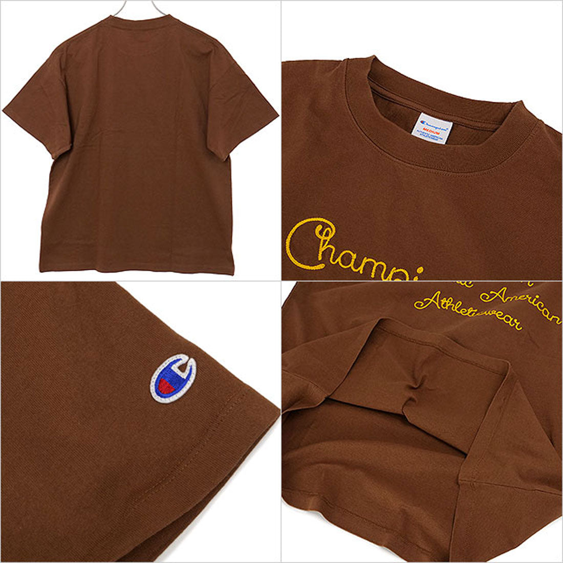 チャンピオン Champion SHORT SLEEVE T-SHIRT ミディアムブラウン [C3-B327] （ミディアムブラウン） ミディアムブラウン