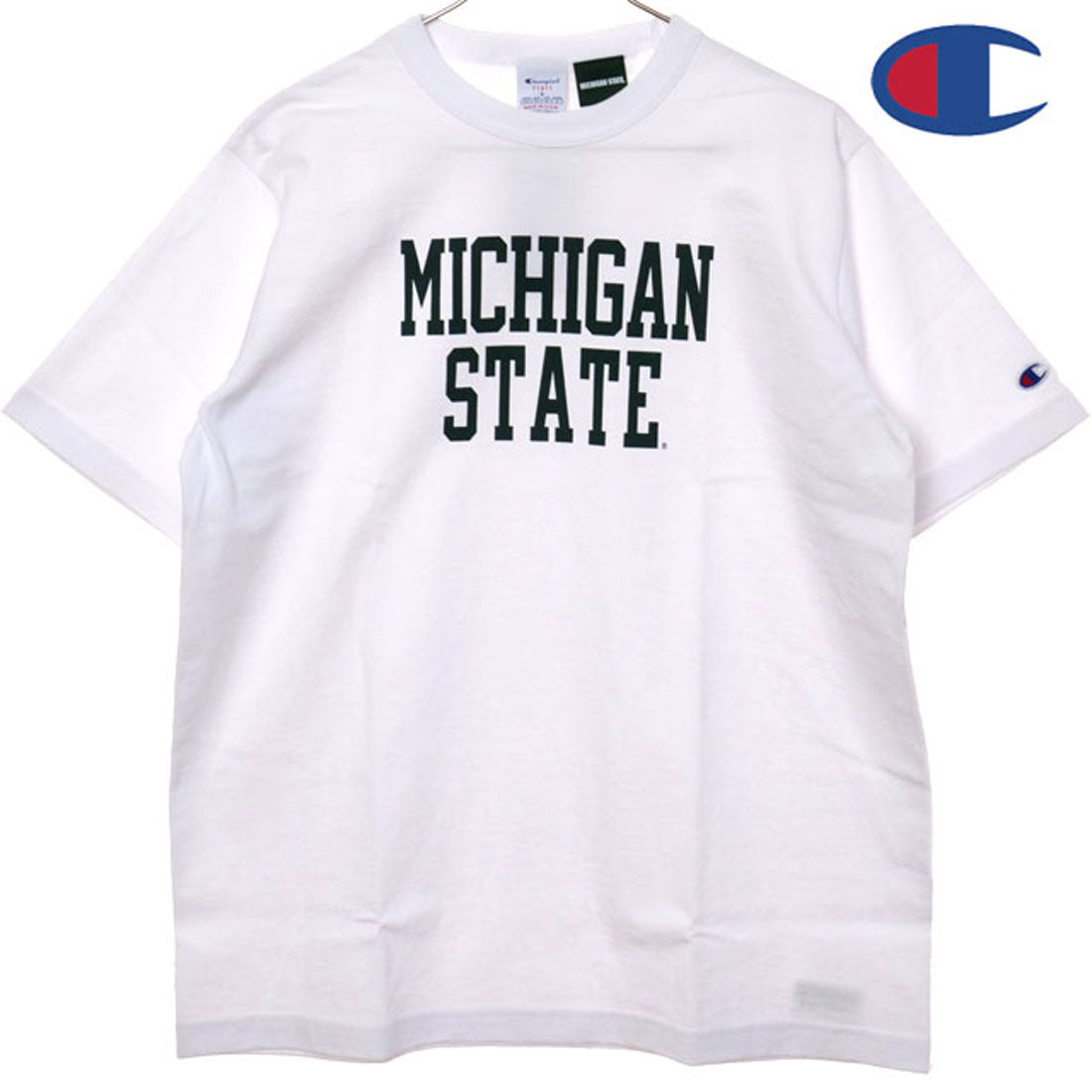 チャンピオン Champion T1011 SHORT SLEEVE T-SHIRT MSU ホワイト [C5-B309] （ホワイト） ホワイト