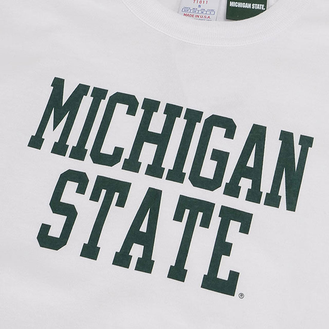 チャンピオン Champion T1011 SHORT SLEEVE T-SHIRT MSU ホワイト [C5-B309] （ホワイト） ホワイト