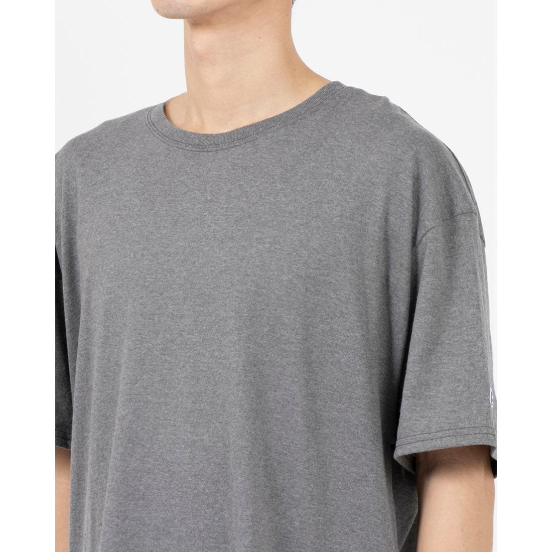チャンピオン Champion 6oz.SHORT SLEEVE TEE （チャコール ヘザー） チャコール ヘザー