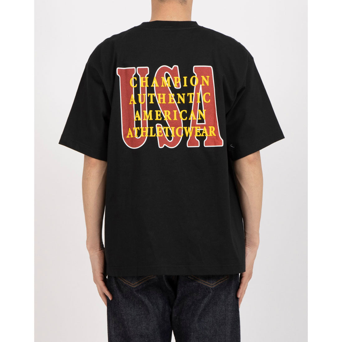 チャンピオン Champion ショートスリーブTシャツ アクションスタイル ポケットTシャツ（ブラック） ブラック
