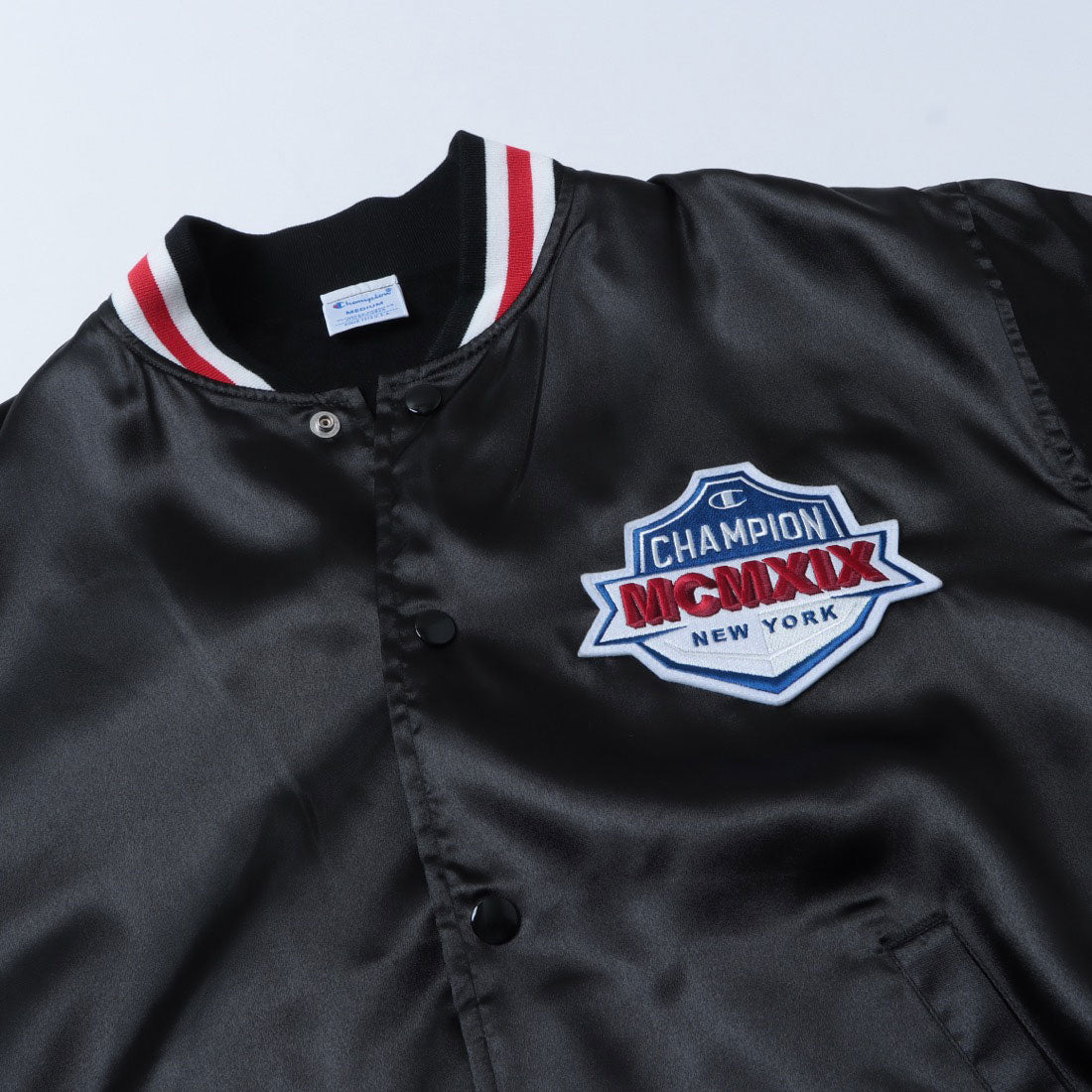 チャンピオン Champion ベースボールジャケット スタジアムジャンパー （ブラック） ブラック
