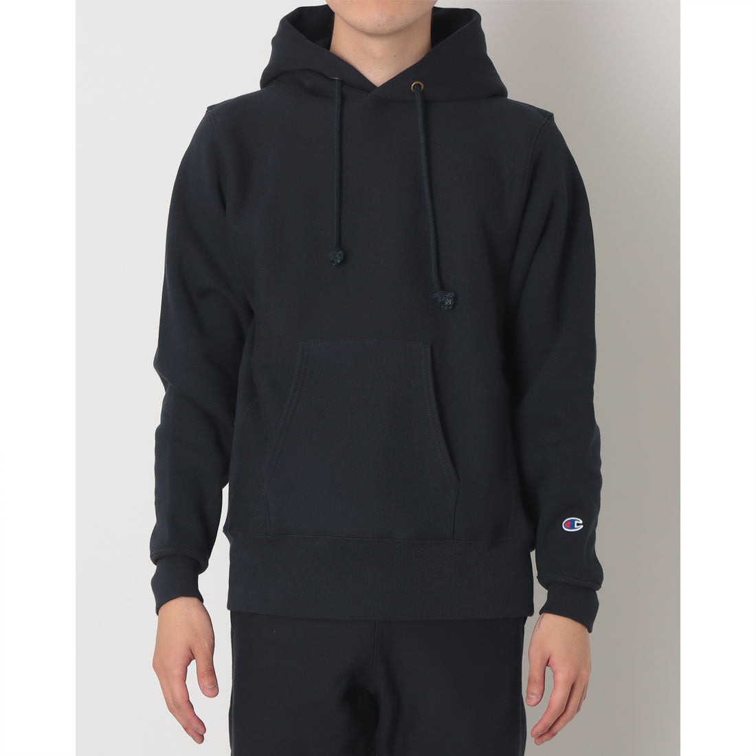 チャンピオン Champion C5-A101 リバースウィーブ（R） フーデッドスウェットシャツ パーカー （ネイビー） ネイビー