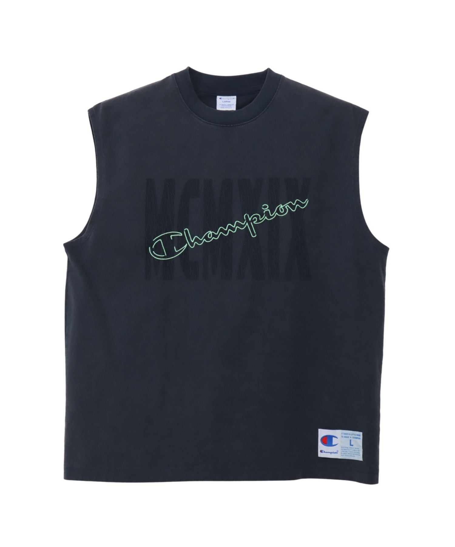 チャンピオン Champion スリーブレスTシャツ （ネイビー） ネイビー