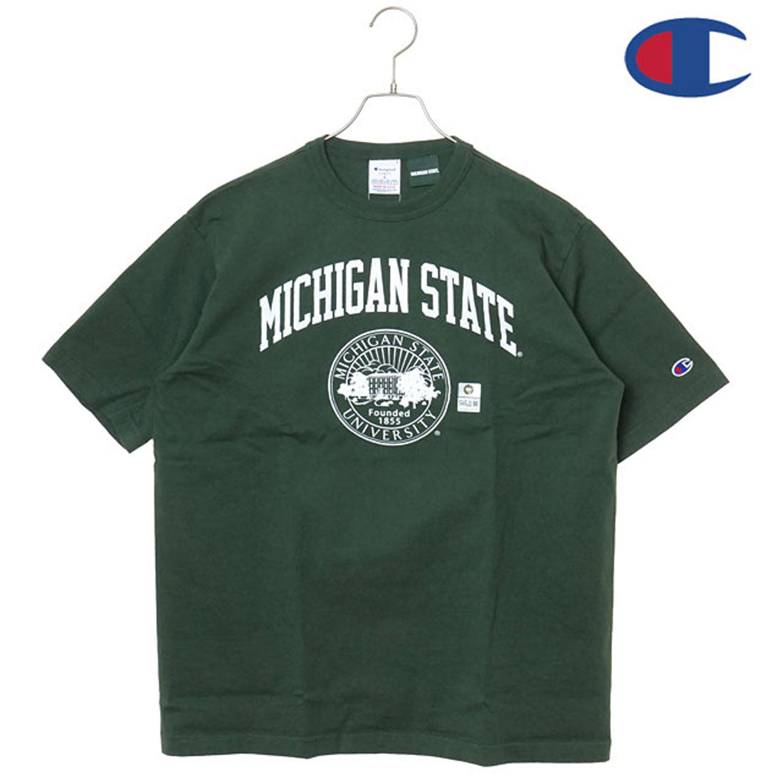 チャンピオン Champion T1011 SHORT SLEEVE T-SHIRT MOSS-GREEN [C5-D306] （MOSS-GREEN） MOSS-GREEN