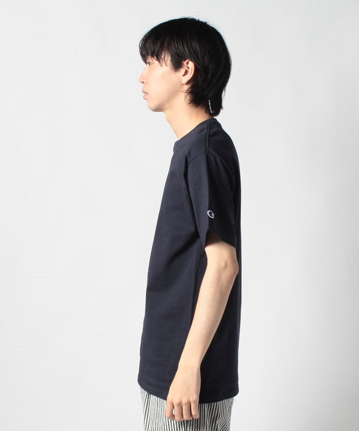 チャンピオン Champion 5.2オンス トップス Tシャツ 半袖 ワンポイント 無地 刺繍 コットン100% クルーネック シンプル T425