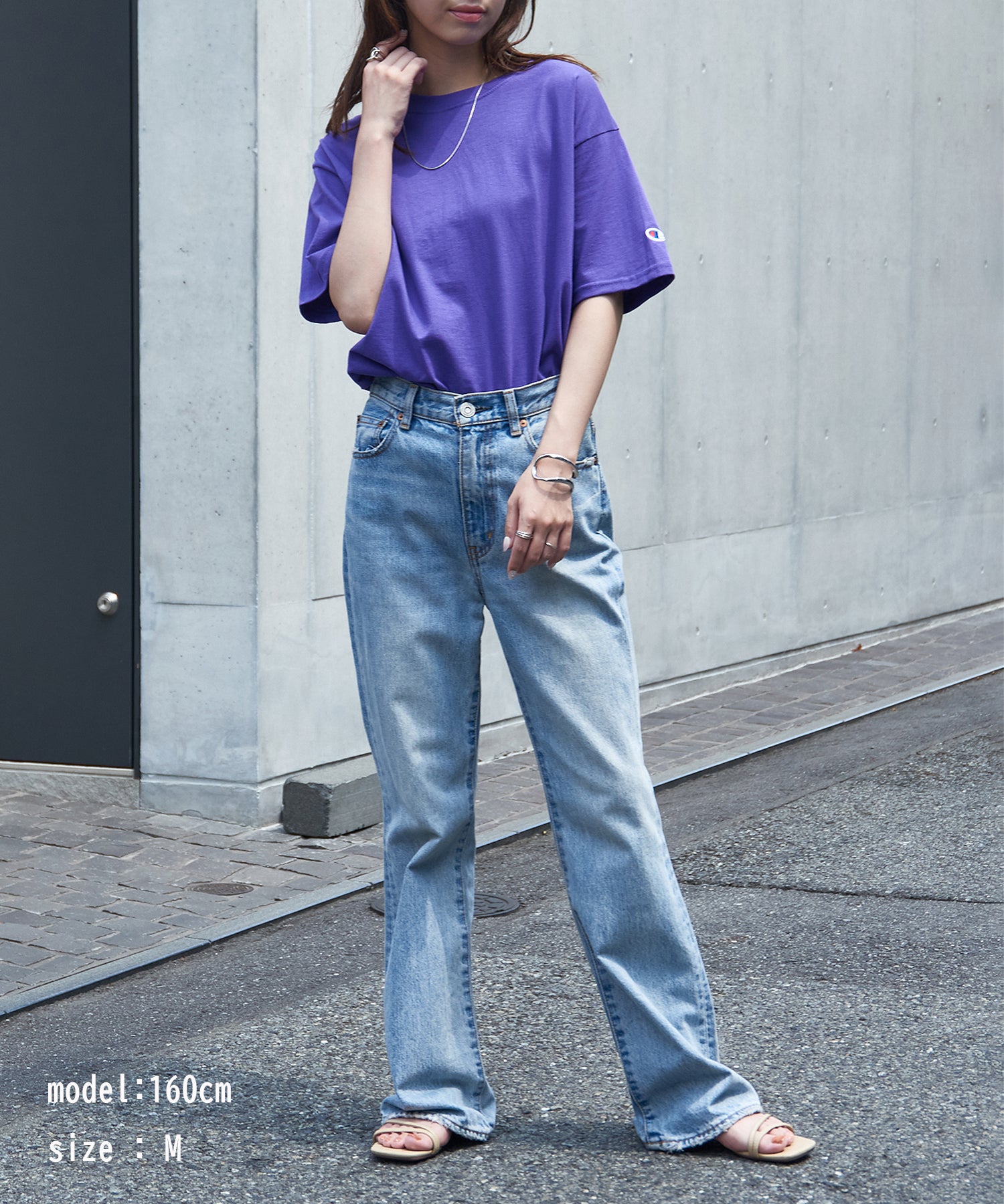 チャンピオン Champion 5.2オンス トップス Tシャツ 半袖 ワンポイント 無地 刺繍 コットン100% クルーネック シンプル T425