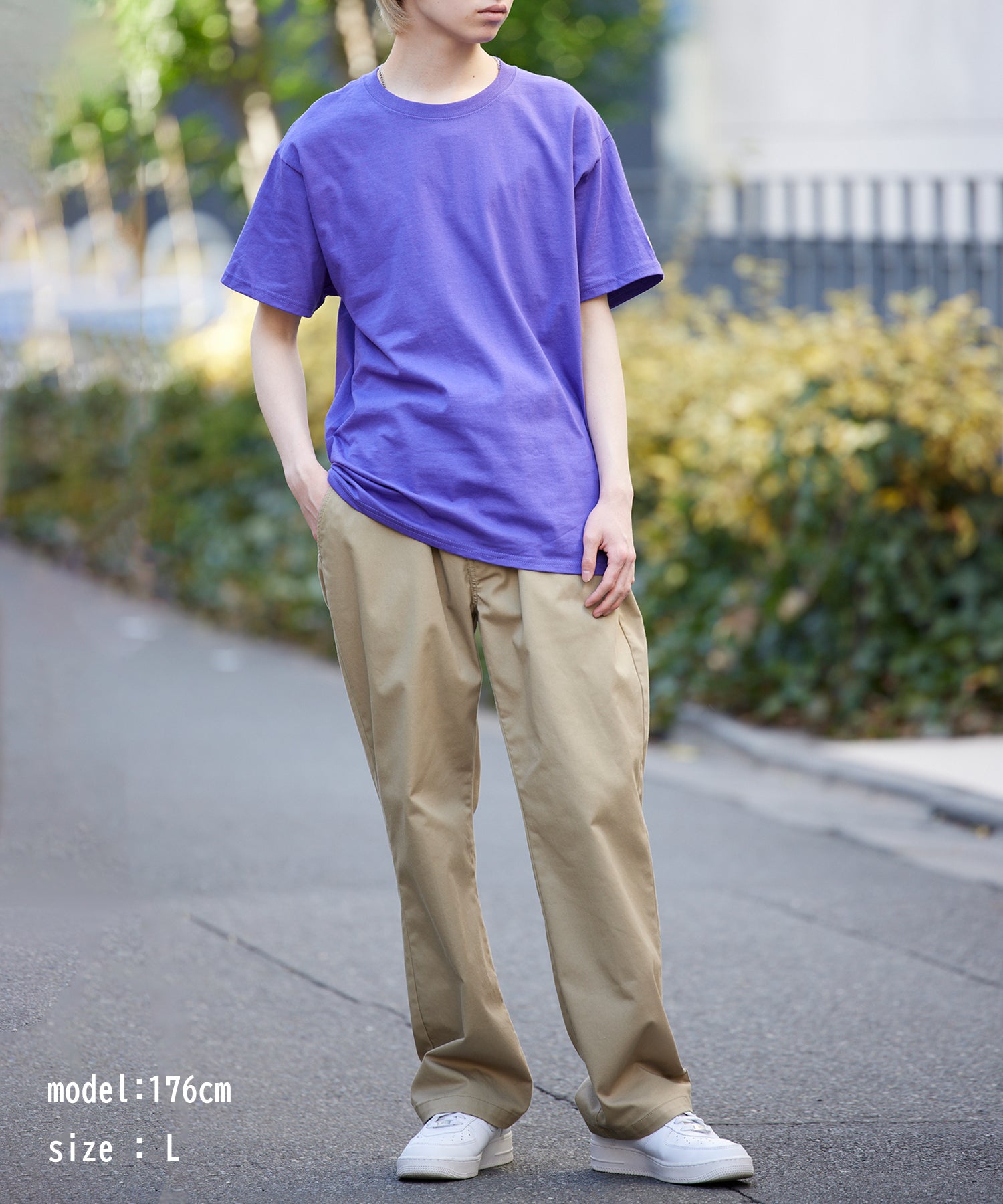 チャンピオン Champion Authentic TーSHIRTS チャンピオン ワンポイントロゴ Tシャツ T425 （パープル） パープル