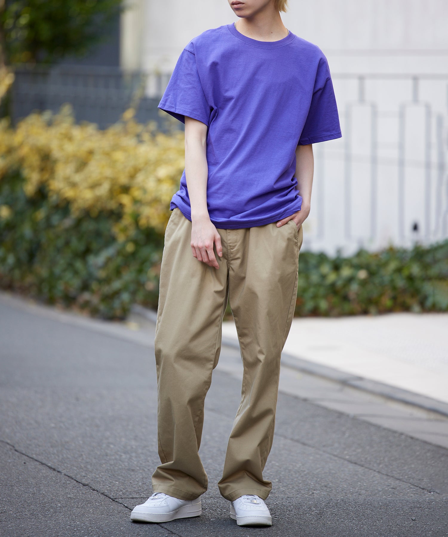 チャンピオン Champion Authentic TーSHIRTS チャンピオン ワンポイントロゴ Tシャツ T425 （パープル） パープル