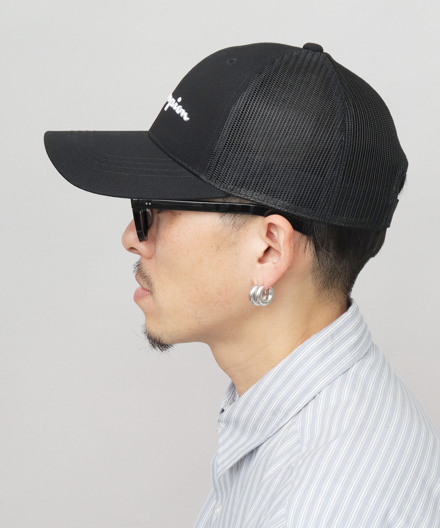チャンピオン Champion ツイル ロングビル メッシュキャップ つば長 深め （ネイビー） ネイビー
