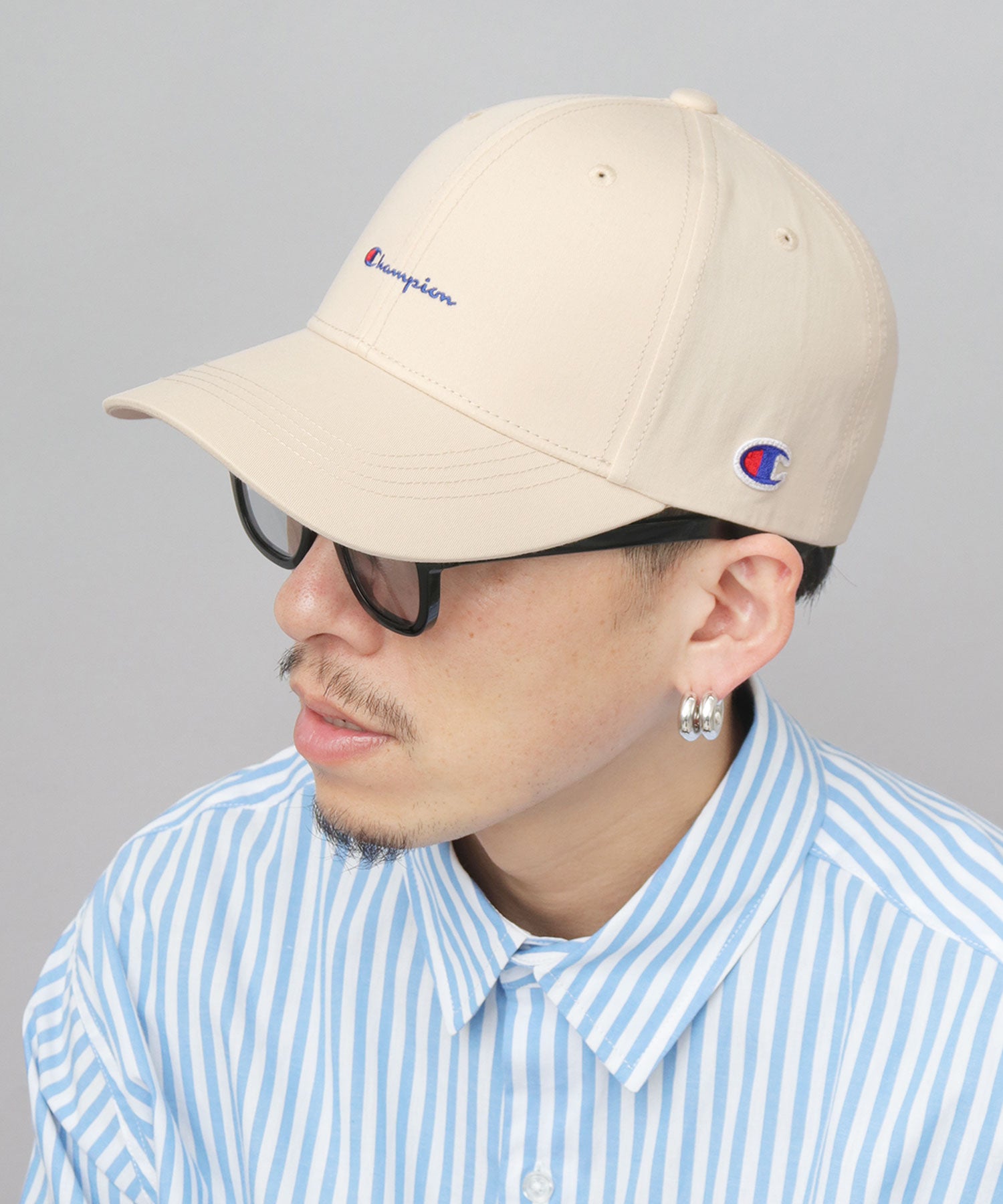 チャンピオン Champion ツイル ロングビル トラッカーキャップ つば長 深め （ブラック） ブラック