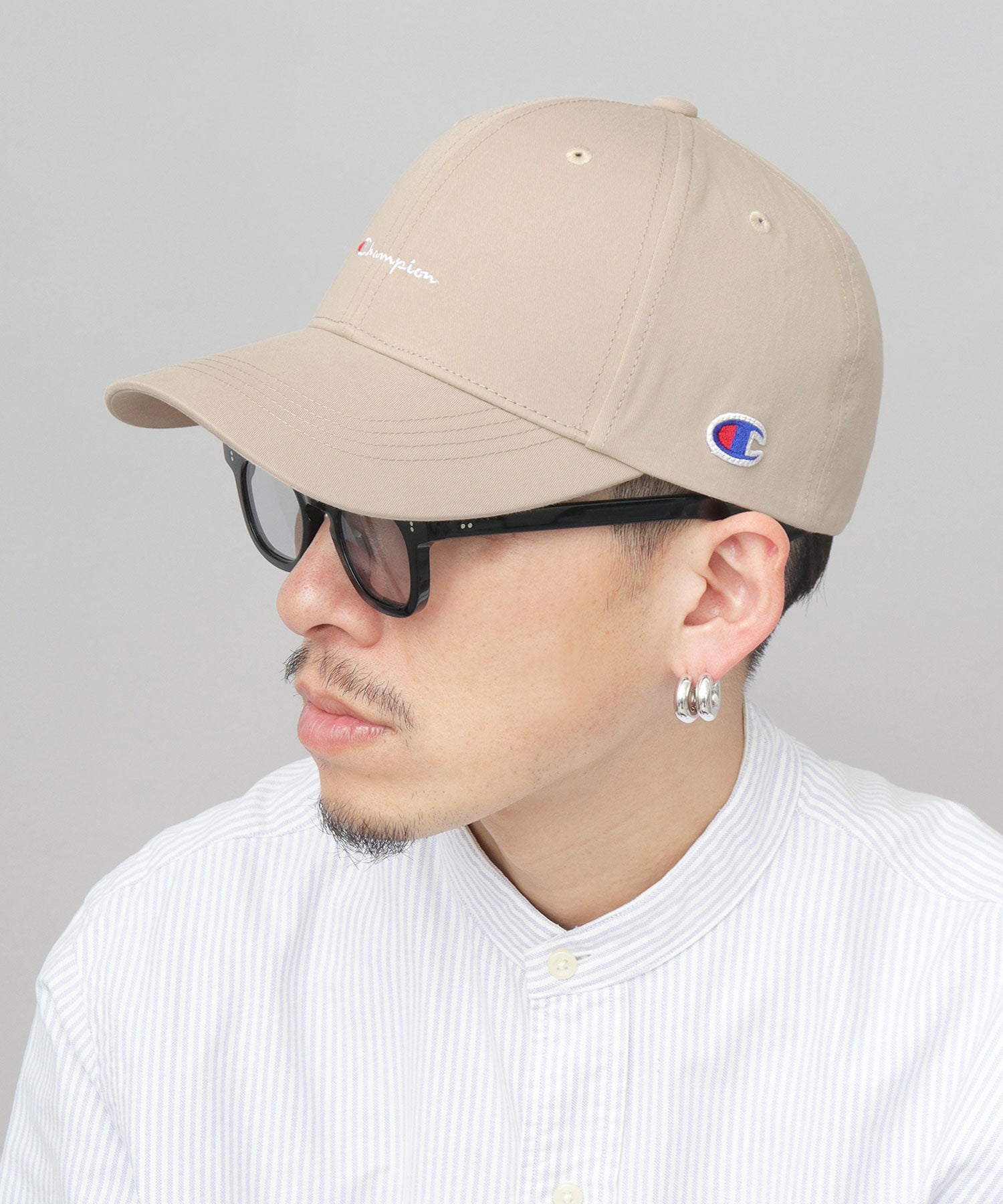チャンピオン Champion ツイル ロングビル トラッカーキャップ つば長 深め （ブラック） ブラック