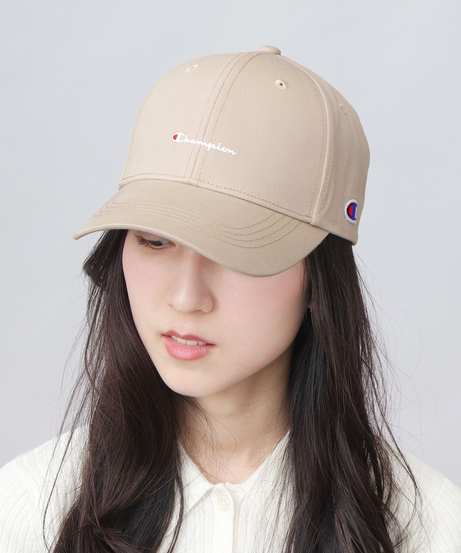 チャンピオン Champion ツイル ロングビル トラッカーキャップ つば長 深め （ブラック） ブラック