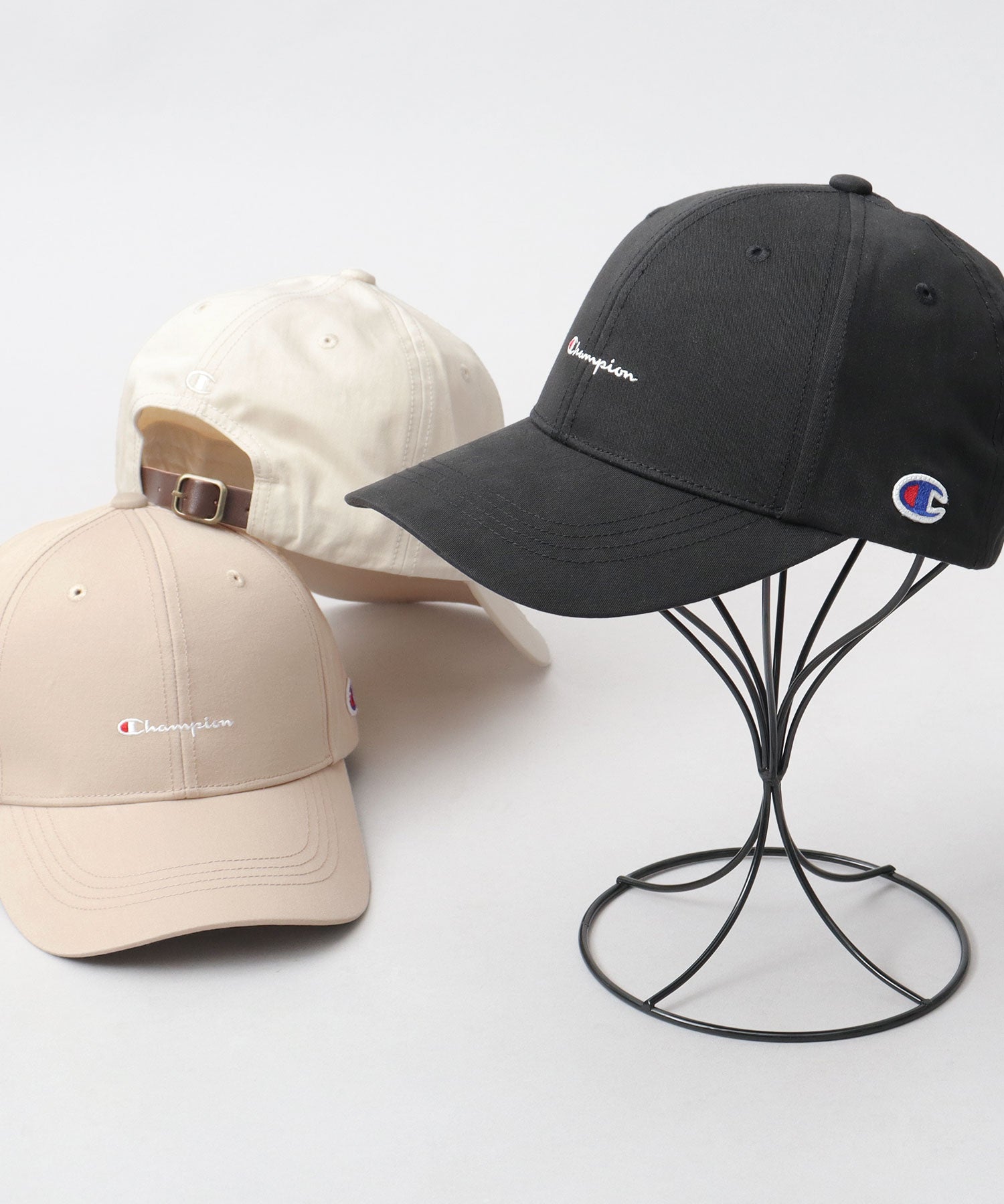 チャンピオン Champion ツイル ロングビル トラッカーキャップ つば長 深め （ブラック） ブラック