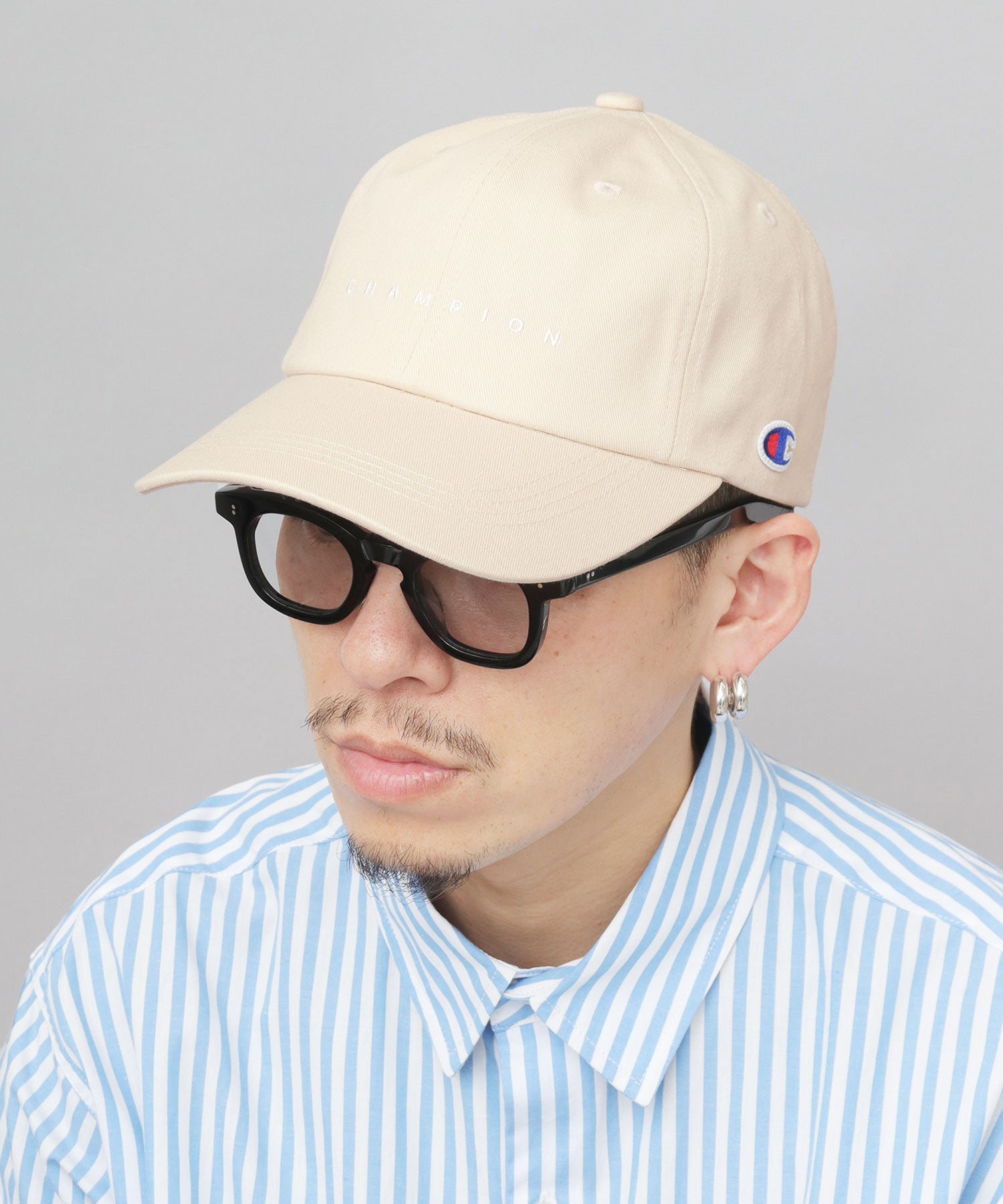 チャンピオン Champion ツイル ロングビル ハイキャップ つば長 深め （ブラック） ブラック