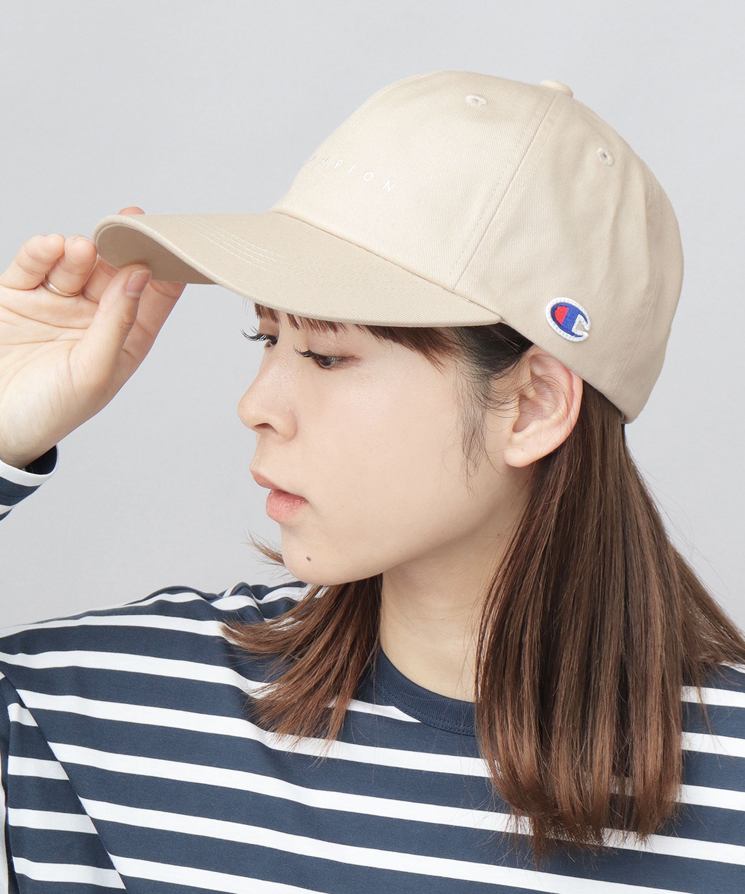 チャンピオン Champion ツイル ロングビル ハイキャップ つば長 深め （ブラック） ブラック