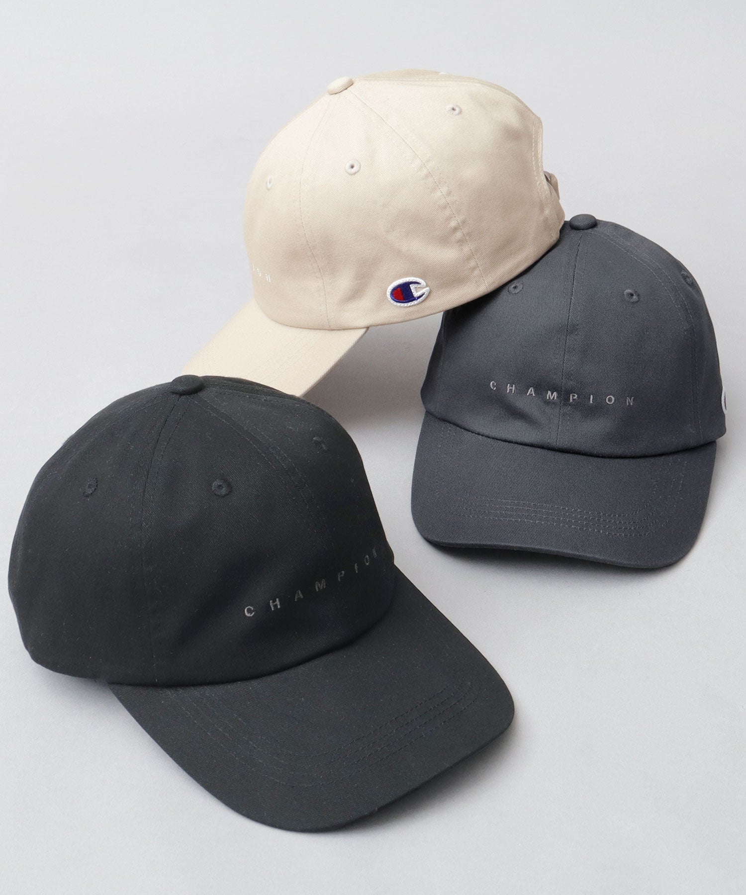 チャンピオン Champion ツイル ロングビル ハイキャップ つば長 深め （ブラック） ブラック