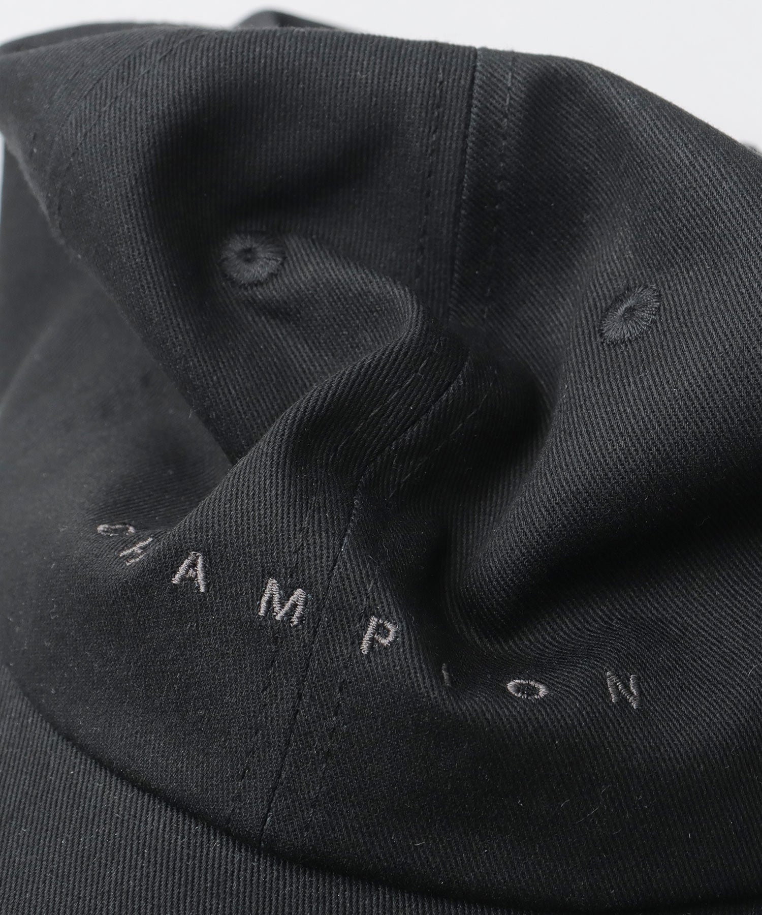 チャンピオン Champion ツイル ロングビル ハイキャップ つば長 深め （ブラック） ブラック
