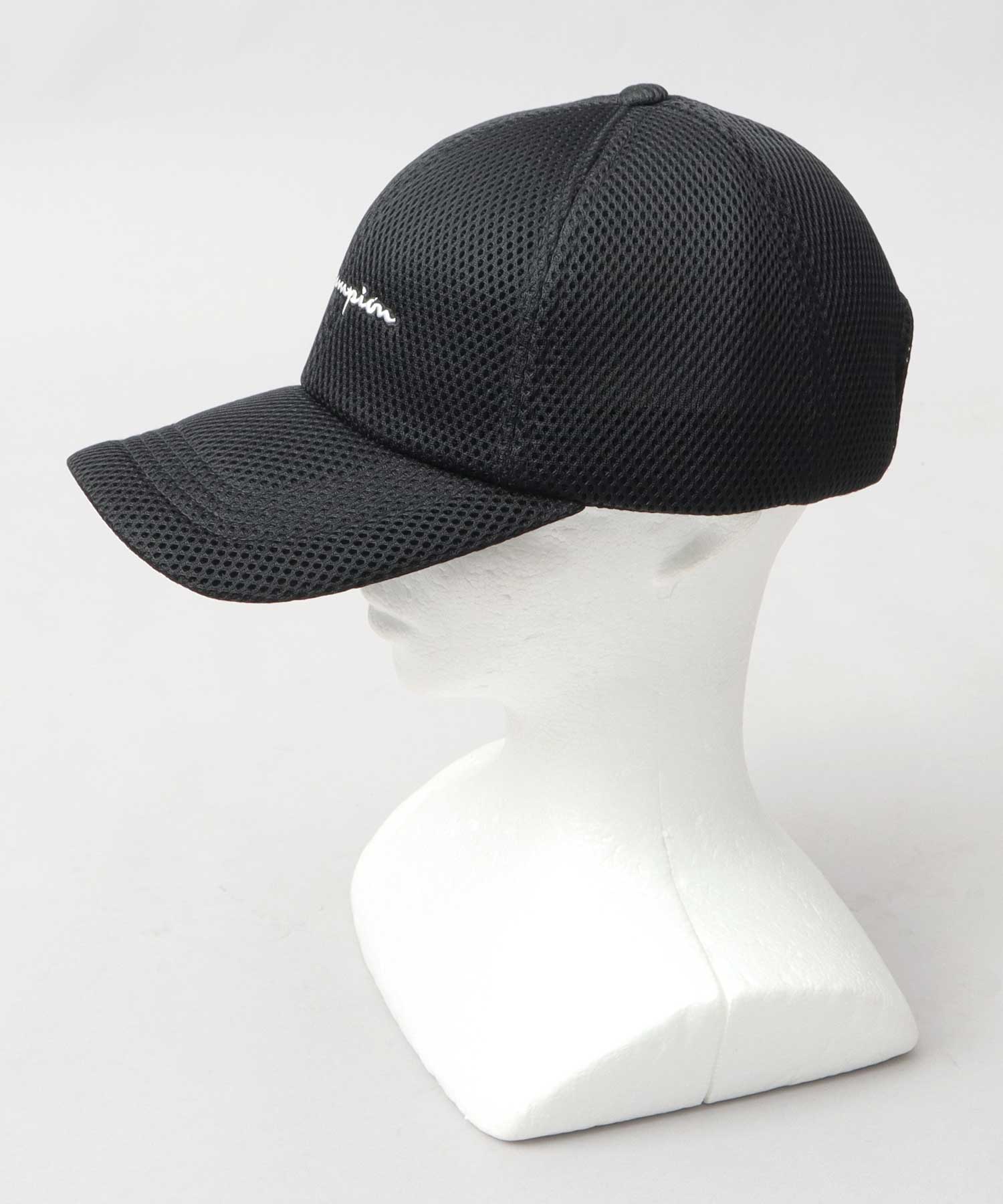 チャンピオン Champion ロングビル パフメッシュキャップ つば長 深め （ブラック） ブラック