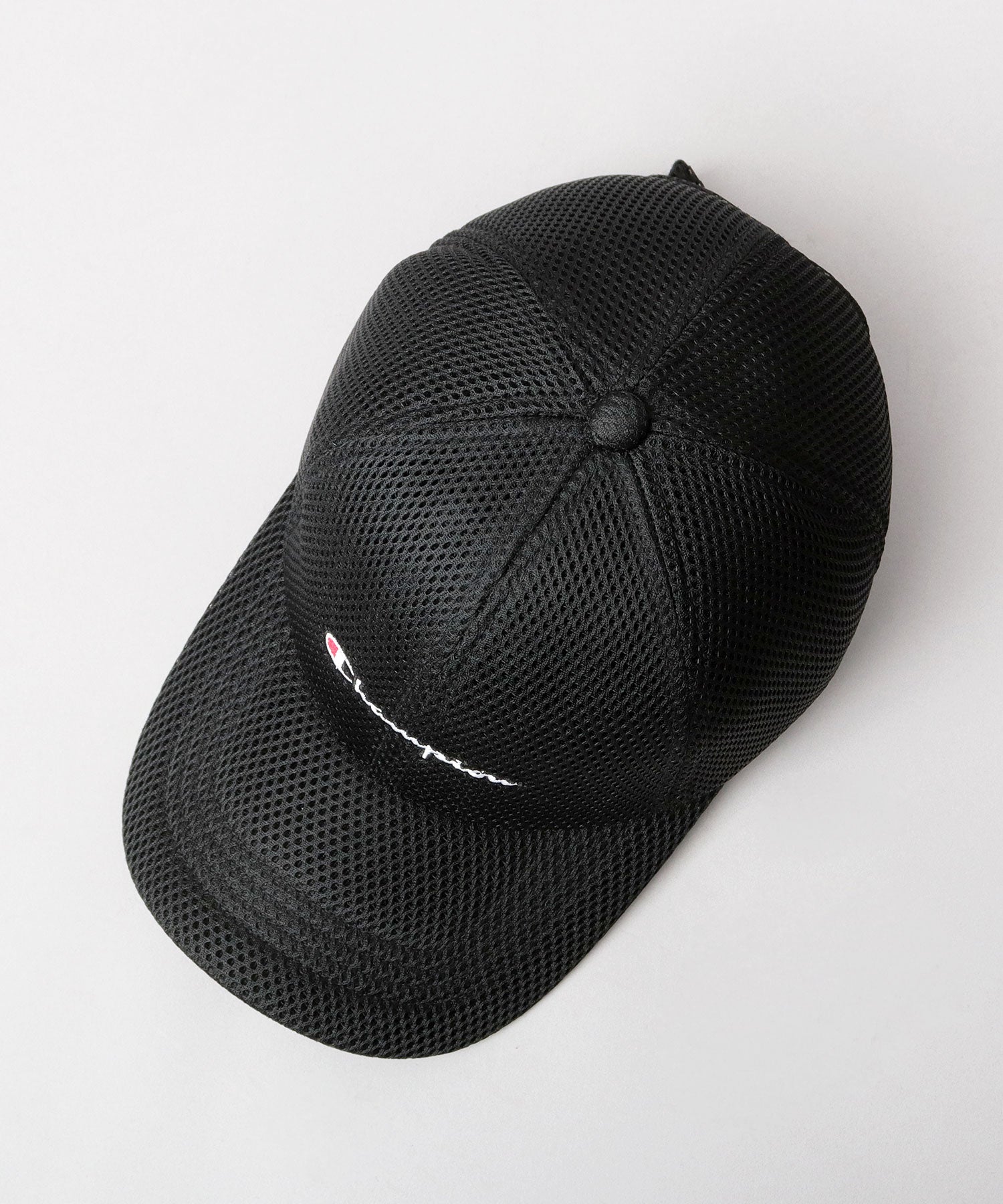 チャンピオン Champion ロングビル パフメッシュキャップ つば長 深め （ブラック） ブラック