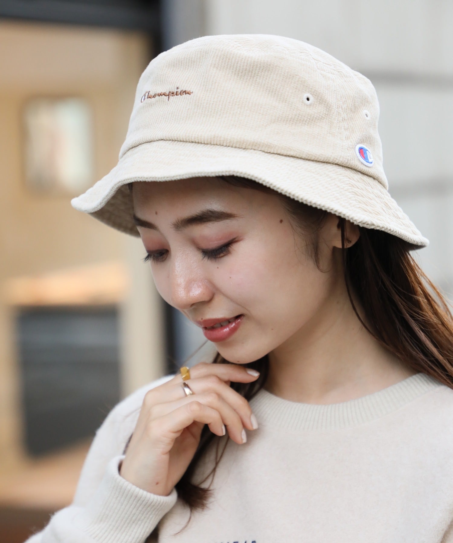 チャンピオン Champion 199-905B （387-0092）コーデュロイバケットハット （ベージュ） ベージュ