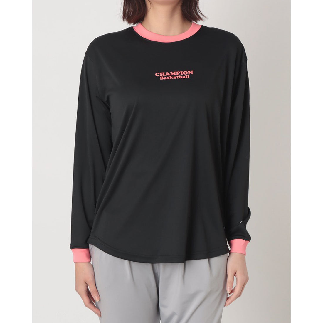 チャンピオン Champion ロングスリーブTシャツ 長袖Tシャツ （ブラック） ブラック