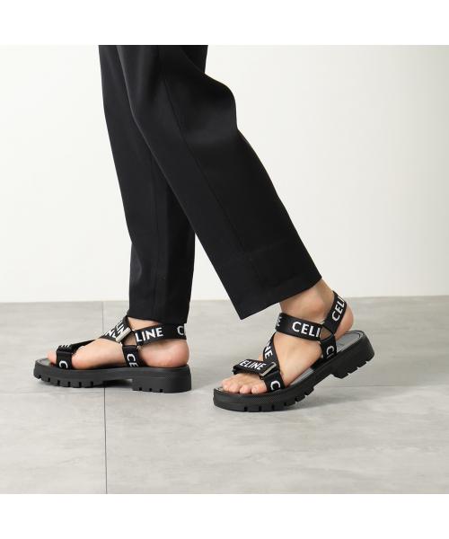 セリーヌ CELINE CELINE サンダル LEO STRAPPY 346742208C ベルクロ ストラップ