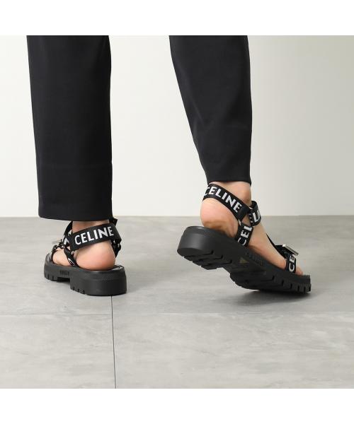 セリーヌ CELINE CELINE サンダル LEO STRAPPY 346742208C ベルクロ ストラップ