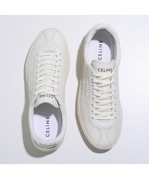 セリーヌ  シューズ BLOCK SNEAKERS WITH WEDGE OUTSOLE in CALFSKIN - OPTIC WHITE | CELINE