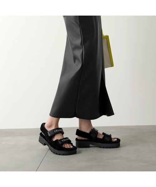 セリーヌ CELINE CELINE ストラップサンダル LEO レオ 350813699C シアリング （38NO/Black/ブラック） 38NO/Black/ブラック